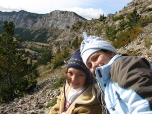 Hanging out with my 2 youngest ladies on a bighorn hunt in Montana